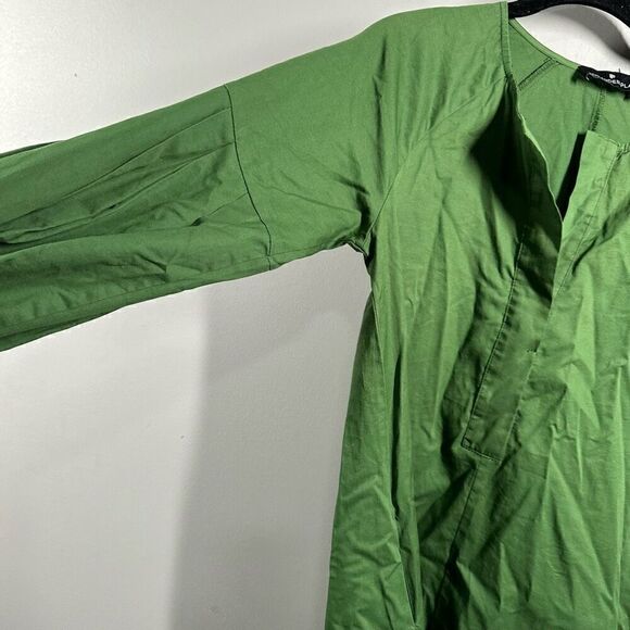 Tuckernuck Pomander Place ballon lantern sleeve green Maisie poplin tunic mini s - Picture 4 of 12